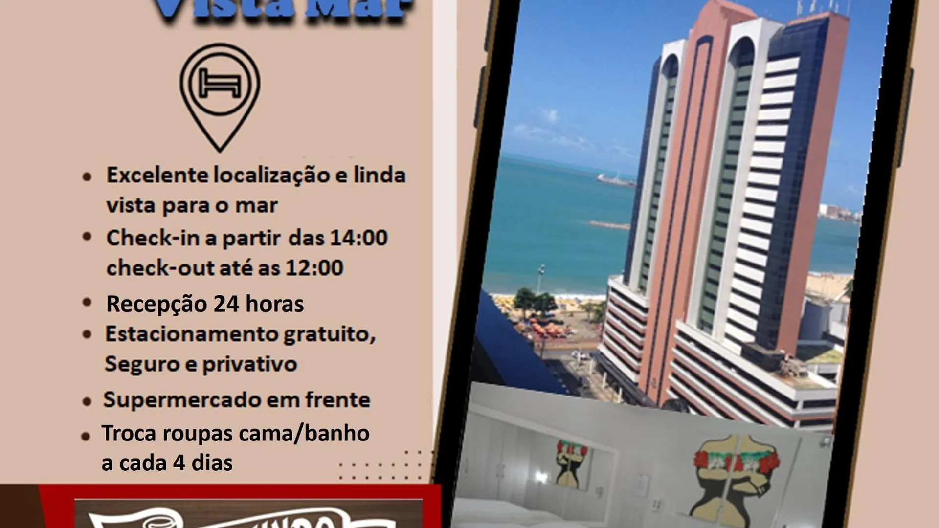****  Aparthotel Via Venetto - Vista Mar Fortaleza  Brasile